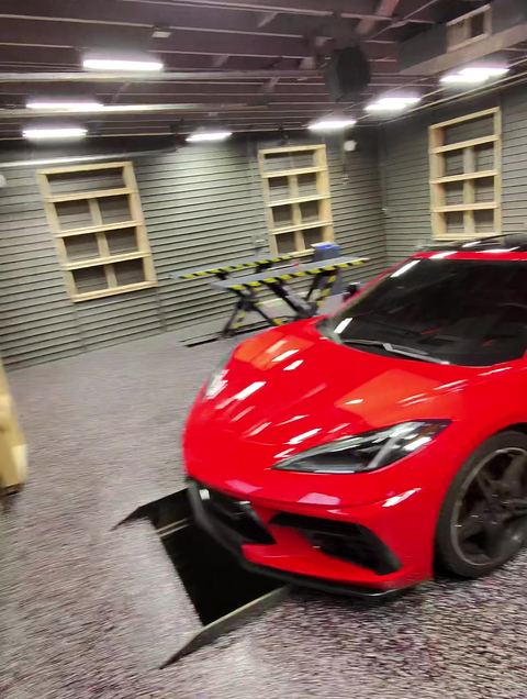 Chevrolet Corvette in Sorin's detailing shop
