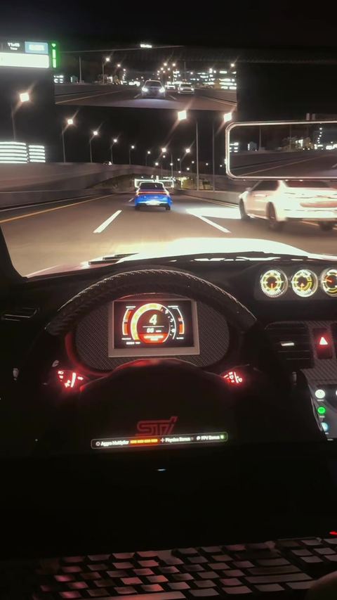 No hesi GTA style night driving POV gameplay